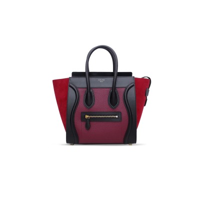 CELINE TOTE IN LUGGAGE MICRO PEBBLED CALFSKIN 167793DRU.38SQ (27*27*15cm)